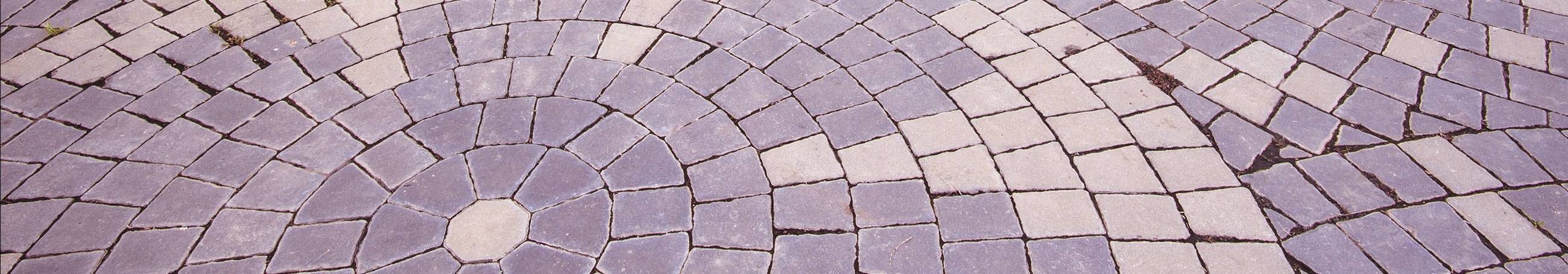 patterned block paving